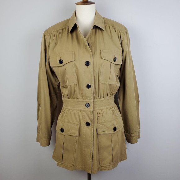 Vintage Italy Escada Mustard Utility Jacket